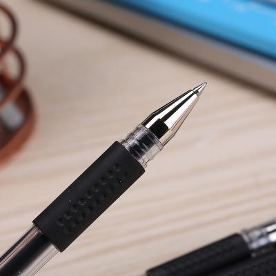 晨光(M&G)文具Q7黑色0.5mm經(jīng)典拔蓋子彈頭中性筆 簽字筆 水筆 12支/盒