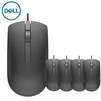 戴爾（DELL） 有線USB鼠標 MS116筆記本臺式機U口鼠標 家用商務企業辦公一體機鼠標MS116黑色