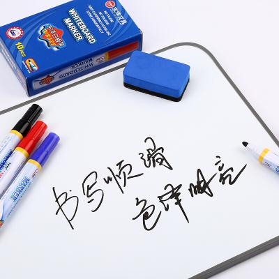 東洋（TOYO）東洋白板筆 水性筆易擦白板可擦筆 WB-528 辦公用品 黑色10支