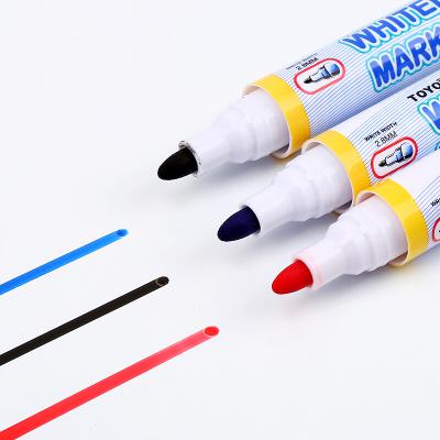 東洋（TOYO）東洋白板筆 水性筆易擦白板可擦筆 WB-528 辦公用品 紅色10支