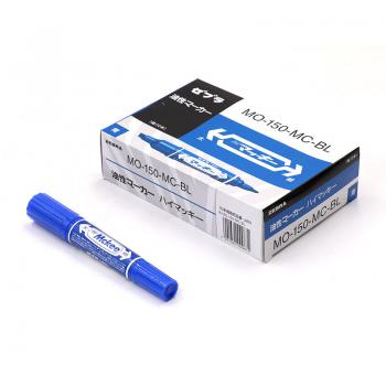 斑馬(ZEBRA) 大麥奇MO-150-MC(藍)雙頭(粗+細)油性記號筆