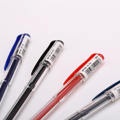 三菱(Uni) UM-100(黑)蓋帽式中性水筆多色可選0.5mm10支/小盒