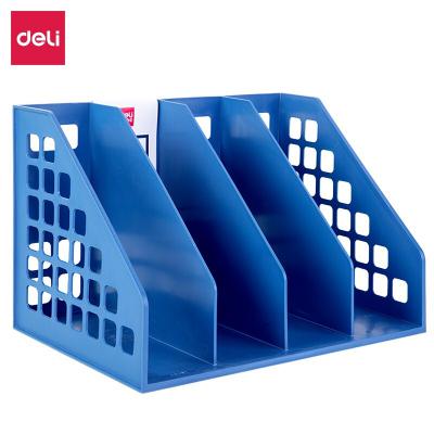 得力(deli) 9840四聯一體文件框(藍色)(個)